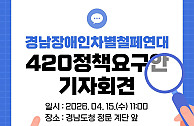 경남장애인차별철폐연대 420정책요구안 기자회견(26.04.15)